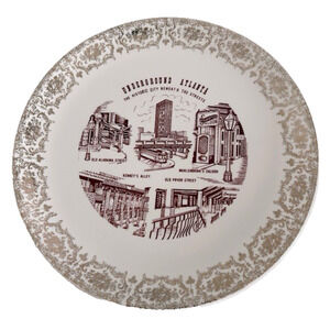 Underground Atlanta Historic City Beneath The Streets Collectors Plate USA VTG